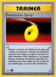 1999 Base Devolution Spray #72 card