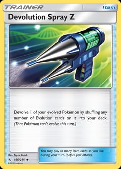 Unbroken Bonds Devolution Spray Z #166 card