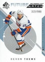 2018-19 SP Authentic Base Set Devon Toews #236 card