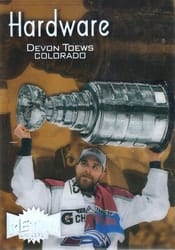 2022-23 SkyBox Metal Universe Hardware Devon Toews #HW-9 card