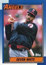 1990 Topps Base Set Devon White #65 card