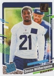 2023 Donruss Rated Rookie Portrait Devon Witherspoon #43 card