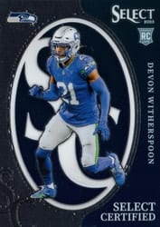 2023 Panini Select Select Certified Rookies Devon Witherspoon #17 card