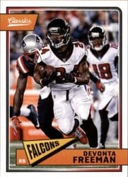 2018 Panini Classics Base Set Devonta Freeman #6 card