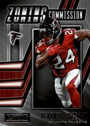 2019 Panini Playbook Zoning Commission Devonta Freeman #17 card