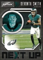 2021 Panini Playbook Next Up DeVonta Smith #NXT-DVS card