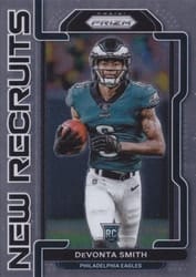 2021 Panini Prizm New Recruits DeVonta Smith #6 card