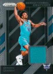 2018-19 Panini Prizm Sensational Swatches Devonte' Graham #68 card