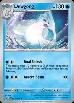 151 Dewgong #87 card