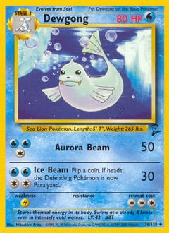 Base Set 2 Dewgong #36 card