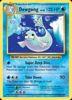 Evolutions Dewgong #29 card