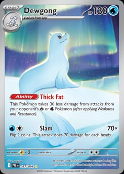 Phantasmal Flames Dewgong #97 card