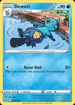 Astral Radiance Dewott #42 card