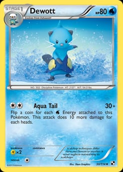 Black & White Dewott #30 card