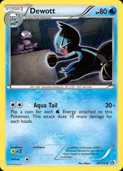 Legendary Treasures Dewott #38 card