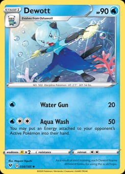 Vivid Voltage Dewott #34 card