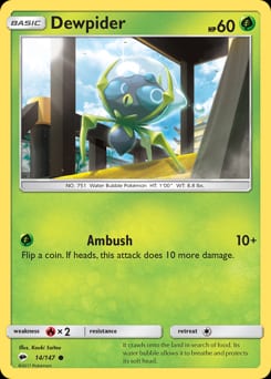Burning Shadows Dewpider #14 card