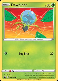 Fusion Strike Dewpider #19 card