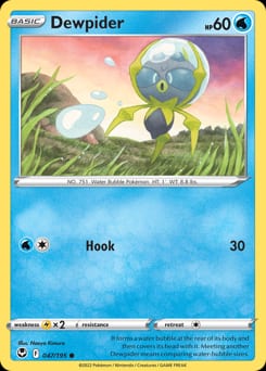Silver Tempest Dewpider #47 card