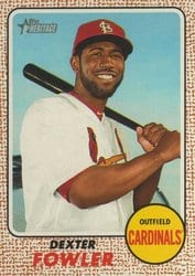 2017 Topps Heritage Base Set Dexter Fowler #106 card