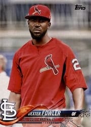 2018 Topps Base Set Dexter Fowler #33 card
