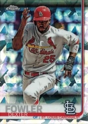 2019 Topps Chrome Sapphire Edition Base Set Dexter Fowler #488 card