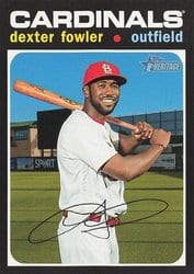 2020 Topps Heritage Base Set Dexter Fowler #88 card