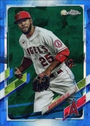 2021 Topps Chrome Update Sapphire Edition Base Set Dexter Fowler #US130 card