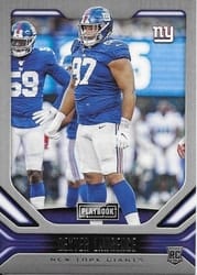 2019 Panini Playbook Base Set Dexter Lawrence #160 card