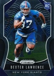 2019 Panini Prizm Base Set Dexter Lawrence #381 card