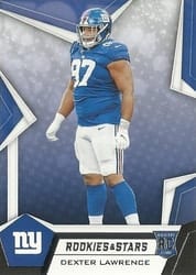 2019 Panini Rookies & Stars Base Set Dexter Lawrence #196 card