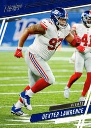2020 Panini Prestige Base Set Dexter Lawrence #99 card