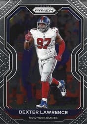 2020 Panini Prizm Base Set Dexter Lawrence #164 card