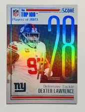 2024 Score Top 100 Dexter Lawrence #28 card