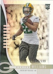 2019 Panini Absolute Base Set Dexter Williams #157 card