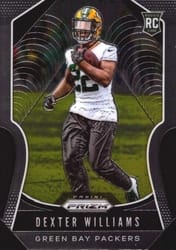 2019 Panini Prizm Base Set Dexter Williams #336 card