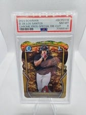 2023 Bowman Chrome Prospects Die-Cut Variations Deyvison De Los Santos #BCPD-116 card