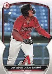 2023 Bowman Draft Base Set Deyvison De Los Santos #BD-36 card