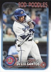 2024 Topps Pro Debut Base Set Deyvison De Los Santos #PD-111 card