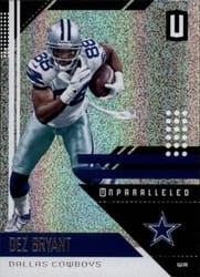 2018 Panini Unparalleled Base Set Dez Bryant #52 card