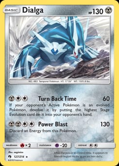 Lost Thunder Dialga #127 card