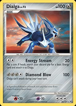 2009 Platinum Dialga #23 card