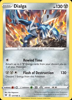 Vivid Voltage Dialga #121 card