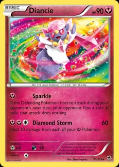 2014 Phantom Forces Diancie #71 card