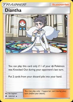 Forbidden Light Diantha #105 card
