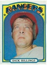 1972 Topps Base Set Dick Billings #148 card