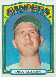 1972 Topps Base Set Dick Bosman #365 card