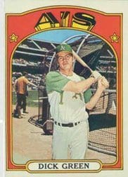 1972 Topps Base Set Dick Green #780 card