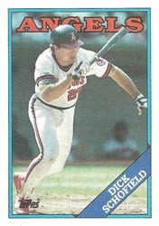 1988 Topps Base Set Dick Schofield #43 card
