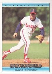 1992 Donruss Base Set Dick Schofield #44 card